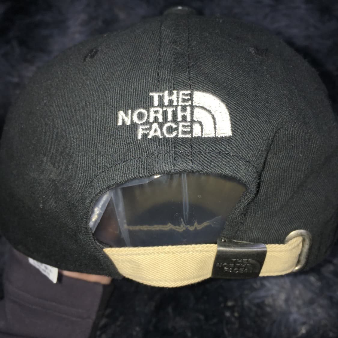투티/0355 노스페이스 블랙 베이지 배색 캡 모자 스포티 빈티지 상품이미지5