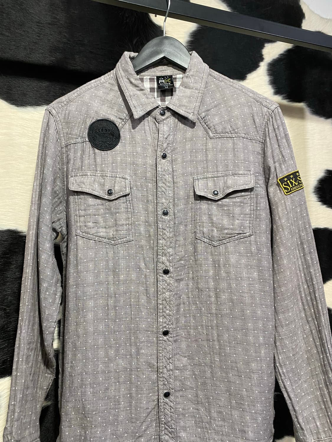 Russ K 도트 웨스턴 셔츠 상품이미지4