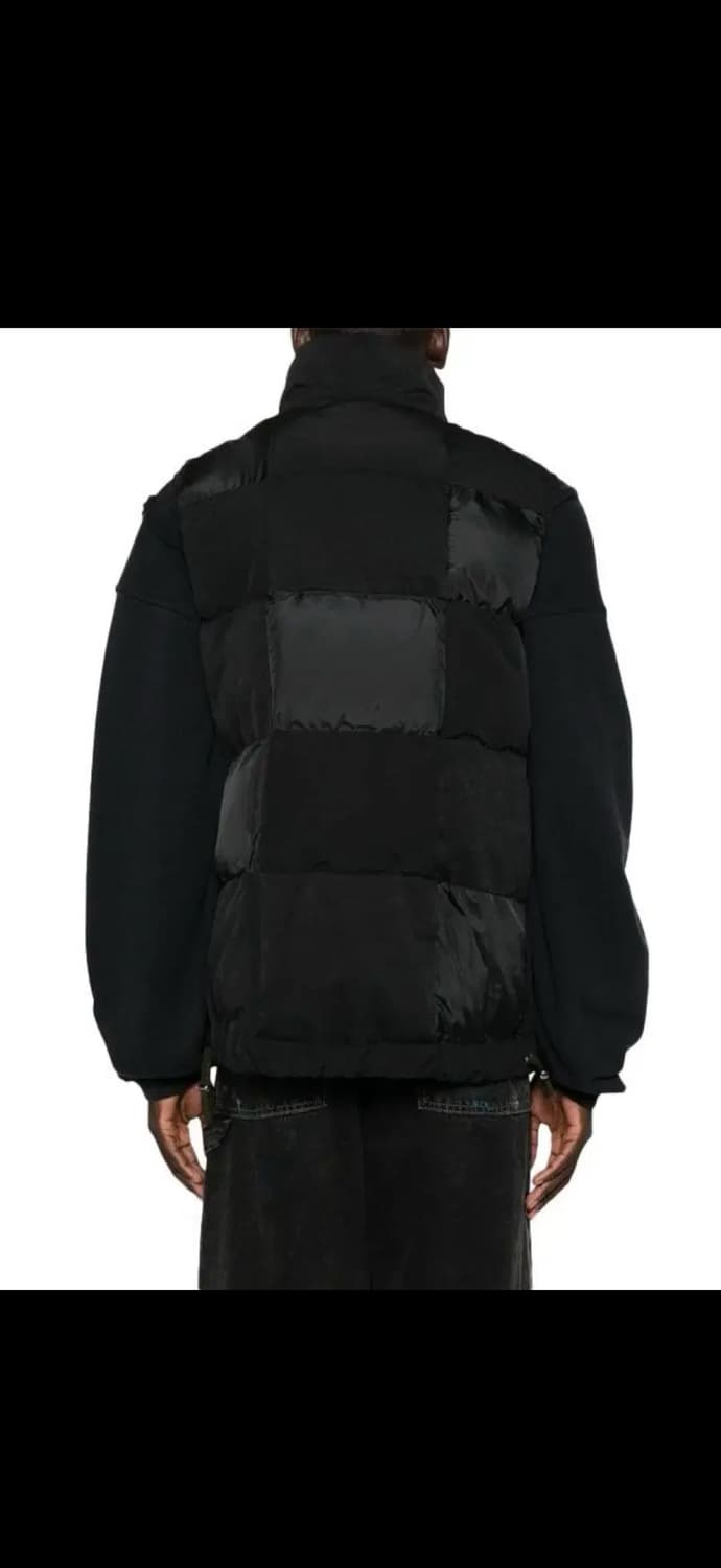 사카이 sacai 스웨이드 패널 패딩 베스트블랙 1 상품이미지2