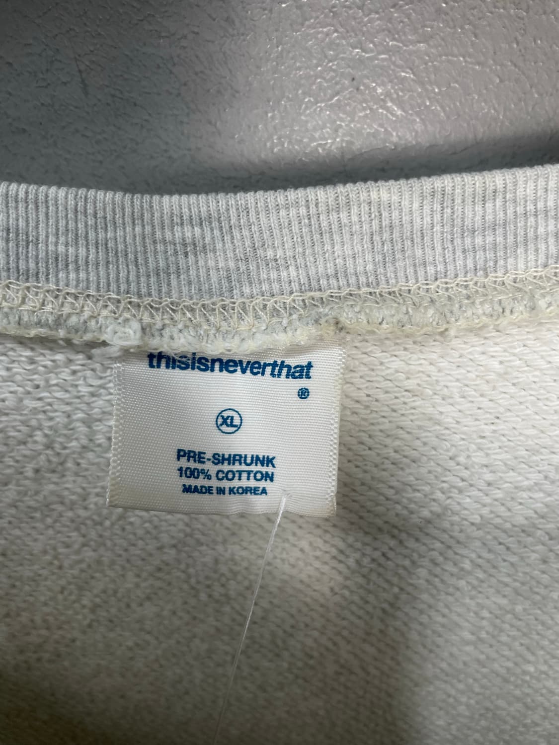 디스이즈네버댓 크루넥 헤더 그레이 맨투맨 H1923 상품이미지3