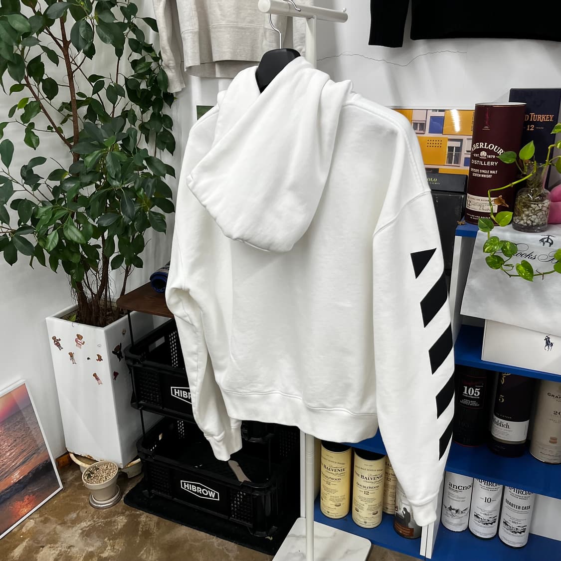 오프화이트 디아그 후드 L 상품이미지4