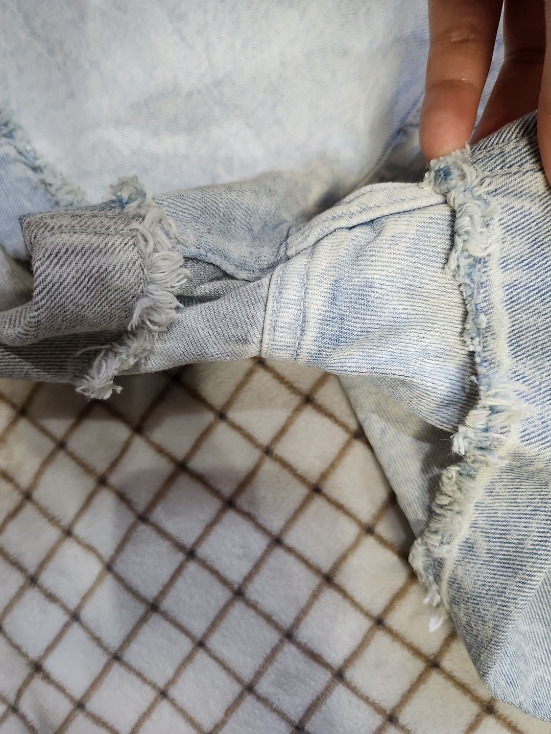 164) 캘빈클라인 투컬러워싱 데님 반바지 상품이미지3