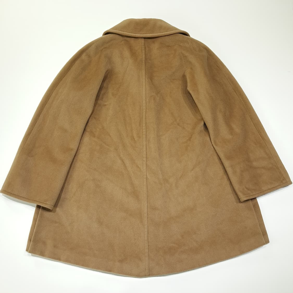 CL222 XL 막스마라 90s 이태리판 울 실버라벨 카멜 하프코트 상품이미지9