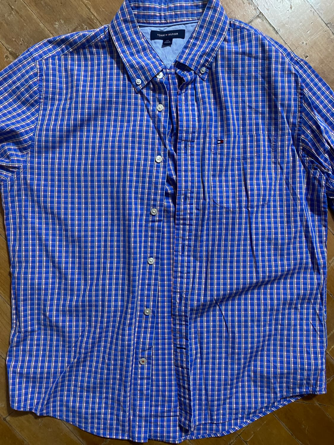 타미힐피거  간절기 체크 남방 L (105) 상품이미지1