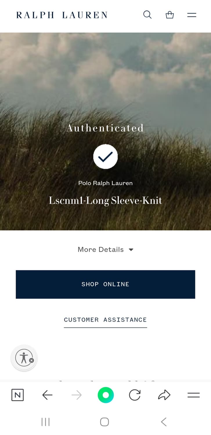 폴로 랄프로렌 (QR정품)맨투맨 블랙 L 상품이미지3