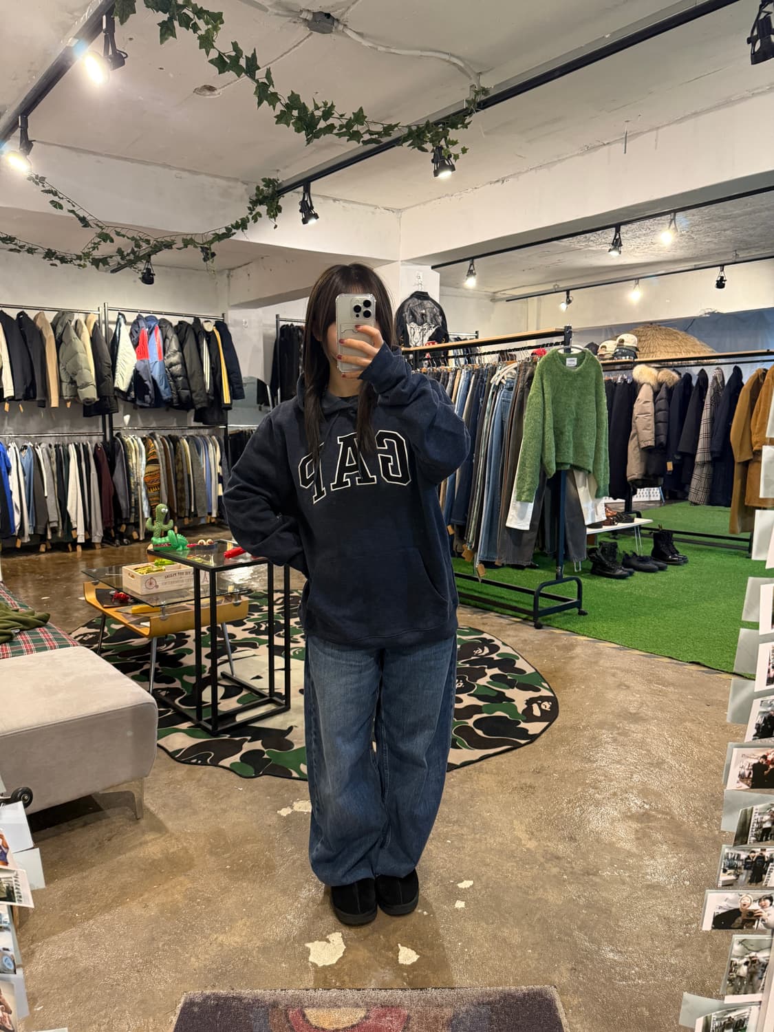 GAP 갭 후드티 네이비 상품이미지4