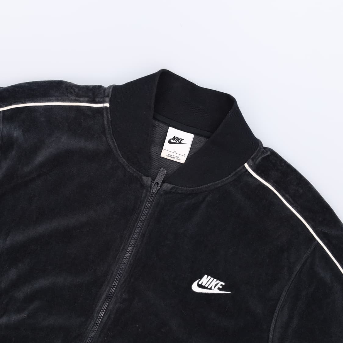 [L] 나이키 NSW 클럽 벨벳 블루종 집업 자켓 3793 상품이미지4