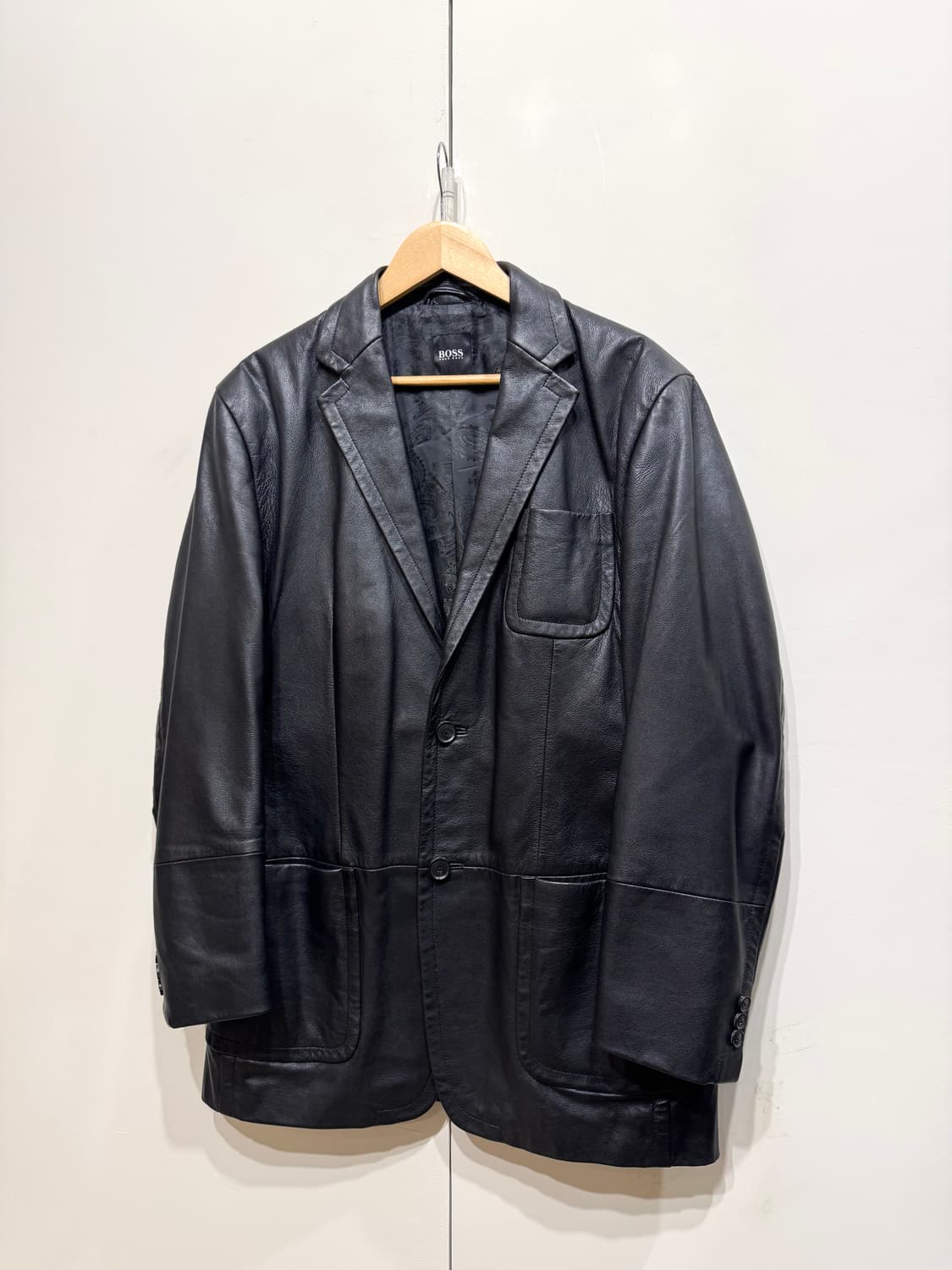 휴고 보스 램스킨 레더 블레이저 자켓 상품이미지2