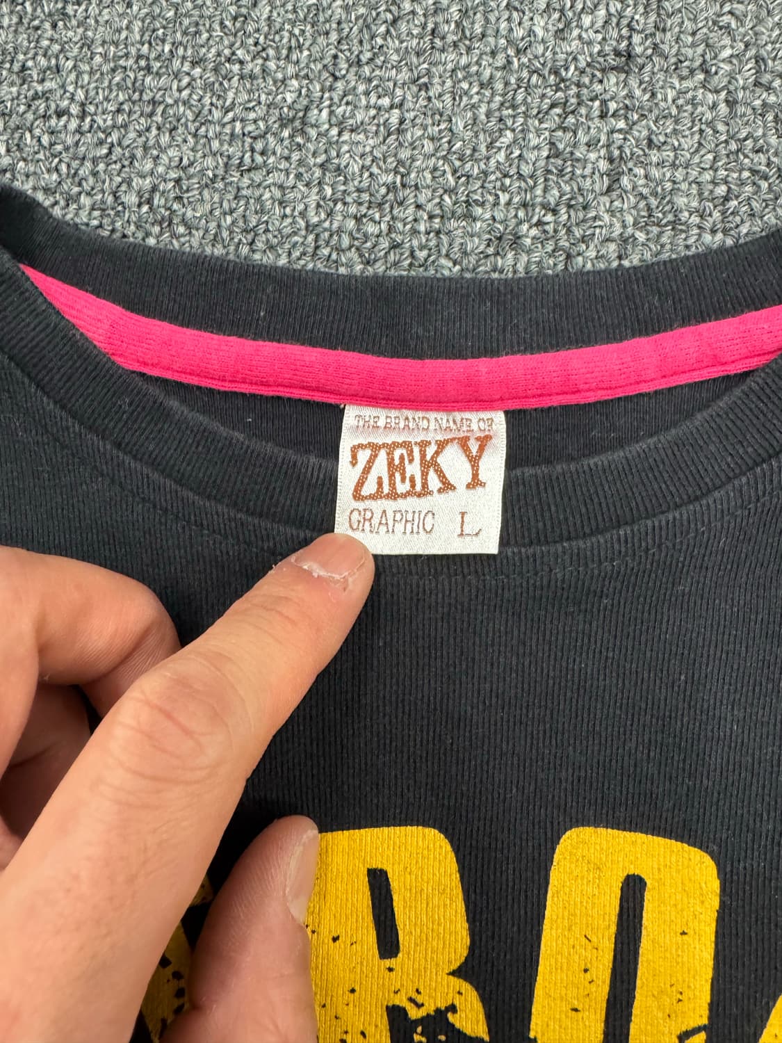 L)Zeky 빈티지 프린팅 여성 반팔 상품이미지4