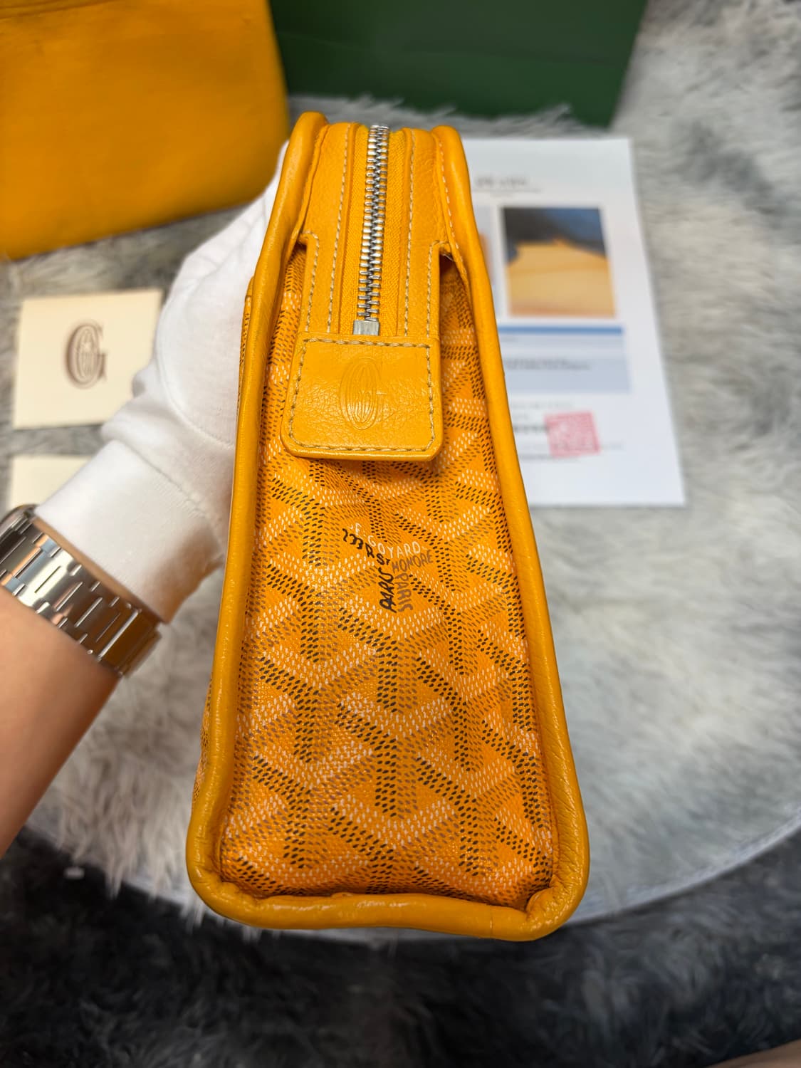 고야드 쥬방스 토일렛백 MM 옐로우 상품이미지7