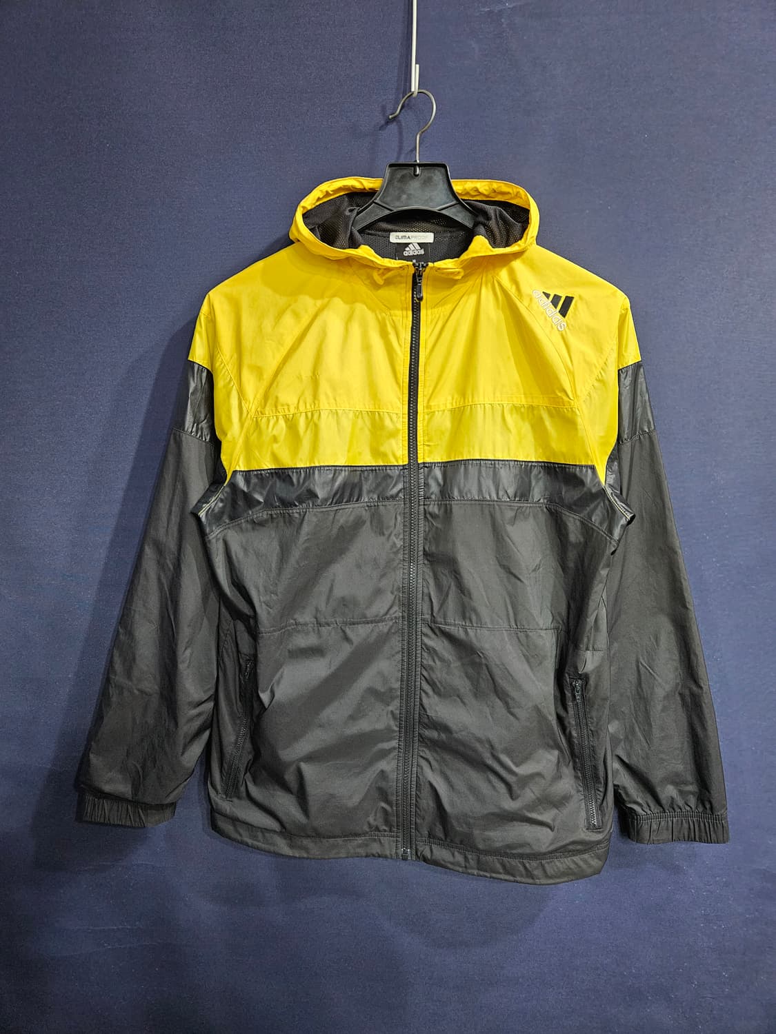 아디다스 자수로고 프린팅 투톤 남성 100 바람막이 후드집업  상품이미지1