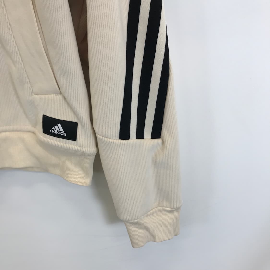 아디다스 코듀로이 골지 후드집업 [여성M] 상품이미지2