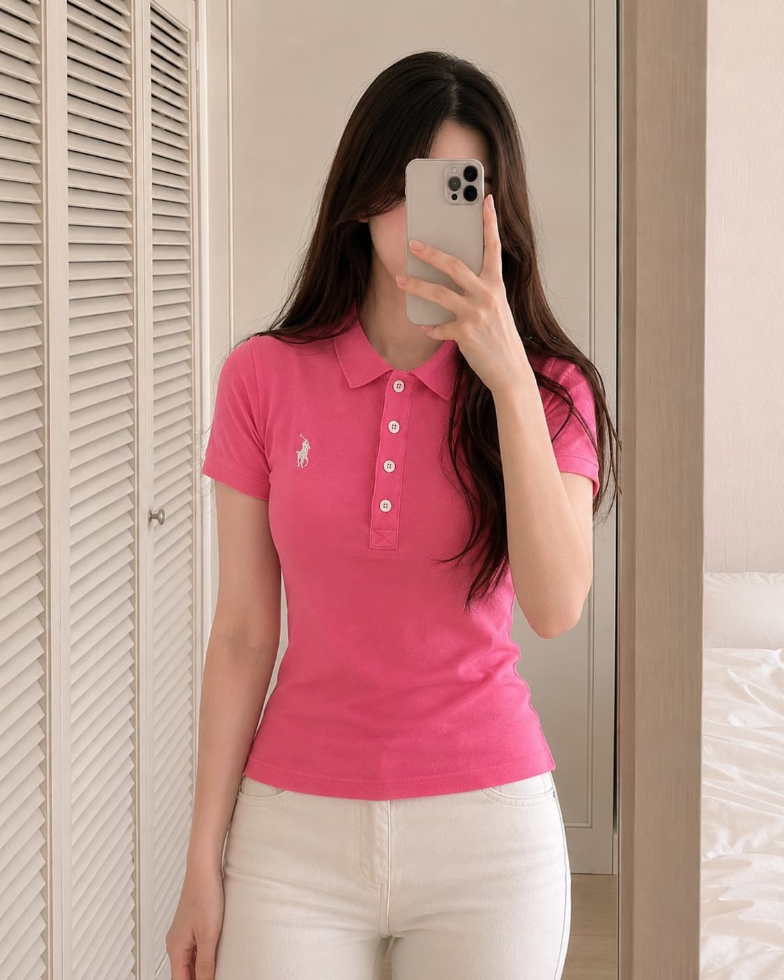 폴로 랄프로렌 핑크 빅포니 반팔 카라티 상품이미지4