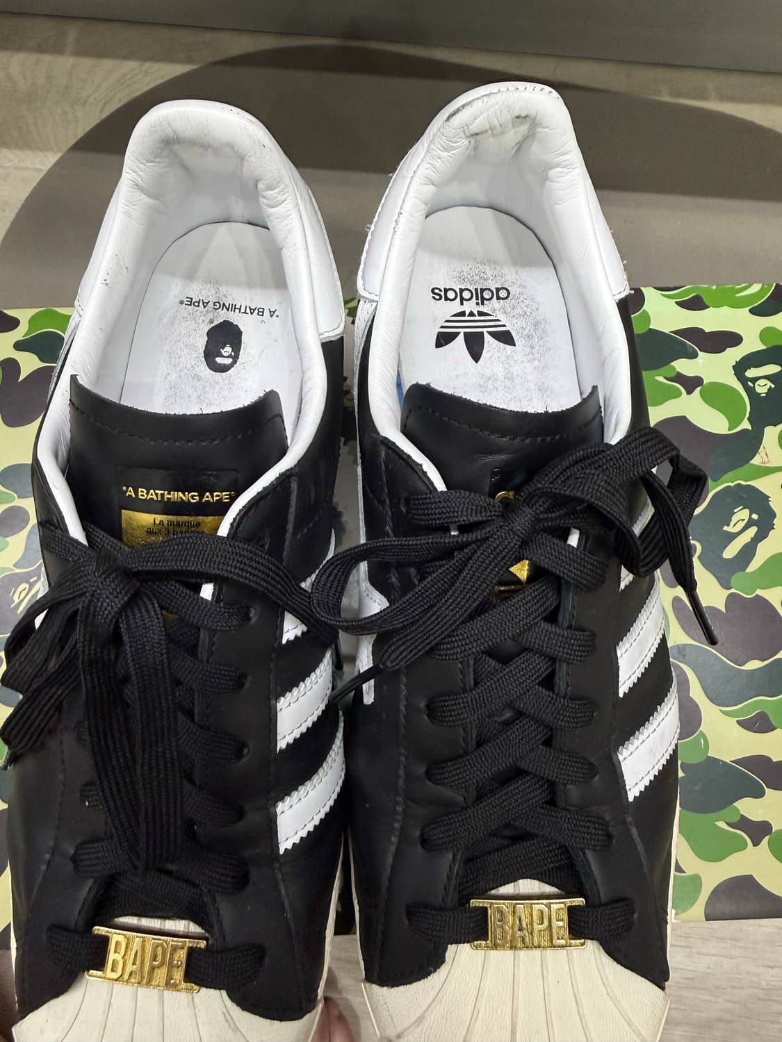 아디다스 베이프 슈퍼스타 285 블랙 상품이미지2