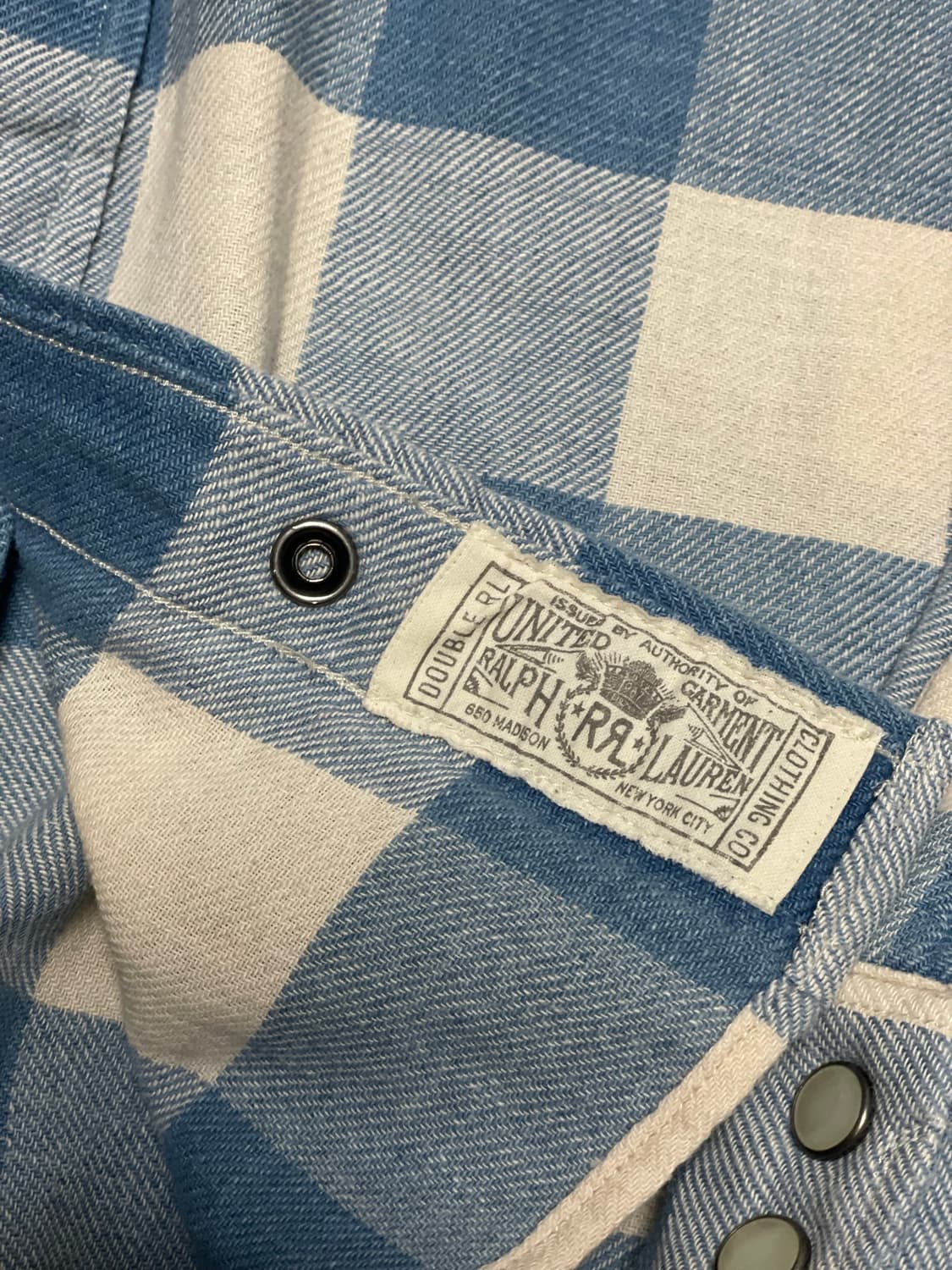 RRL 더블알엘 플래드 트윌 웨스턴 셔츠 상품이미지4