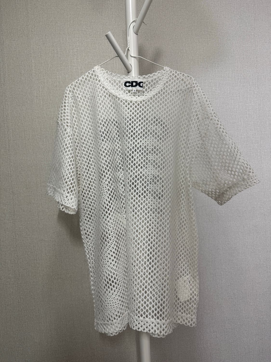 CDG 메쉬 반팔 화이트 상품이미지2