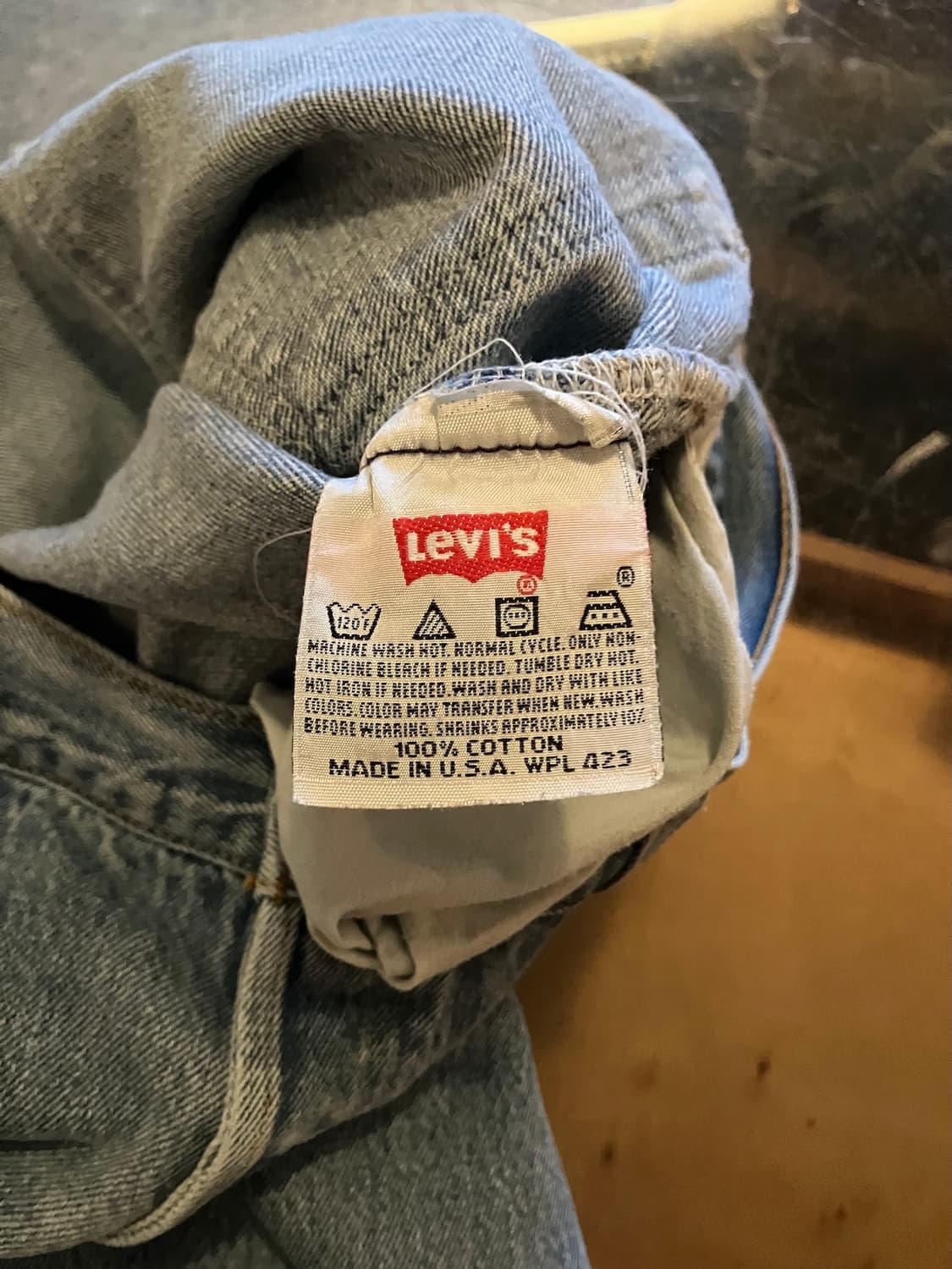 90s USA 발렌시아 리바이스 501 0000 데님 팬츠 상품이미지9