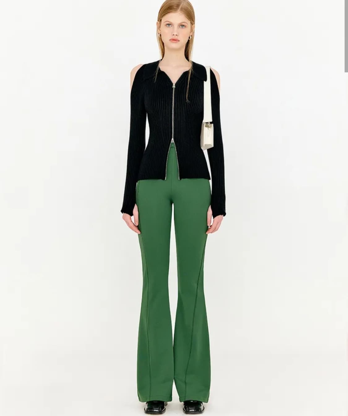 정가 189,000원) 유즈 YUSE 웨이브 숄더백 아이보리 상품이미지3