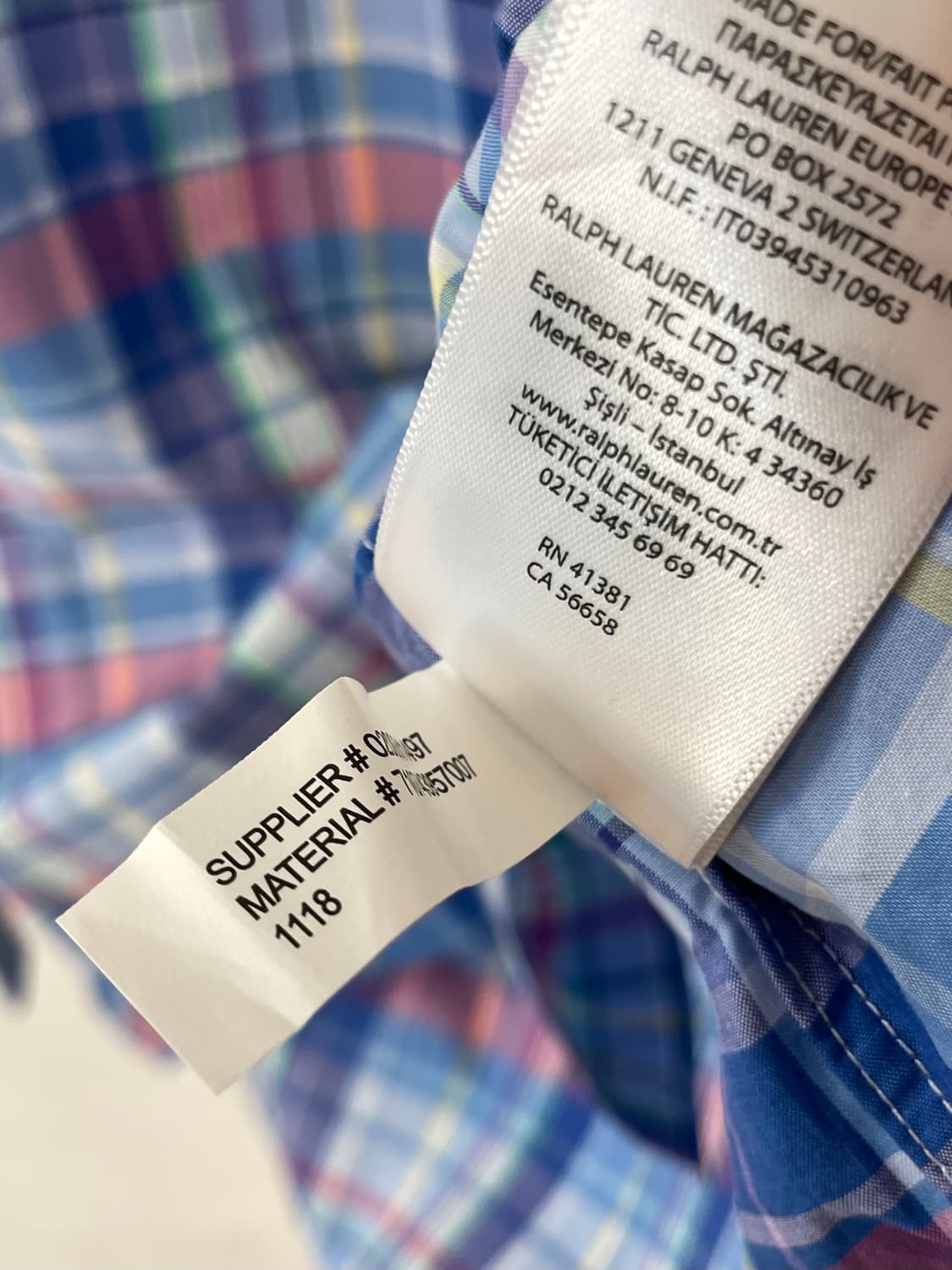 폴로 슬림핏 체크 셔츠 상품이미지9