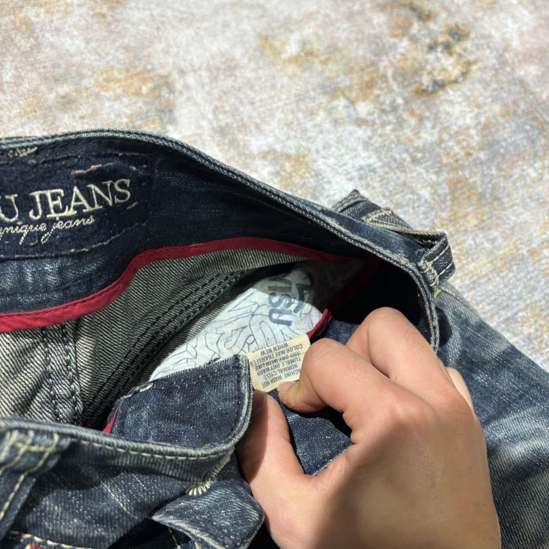 에비수 빈티지 워싱 데님팬츠 상품이미지4