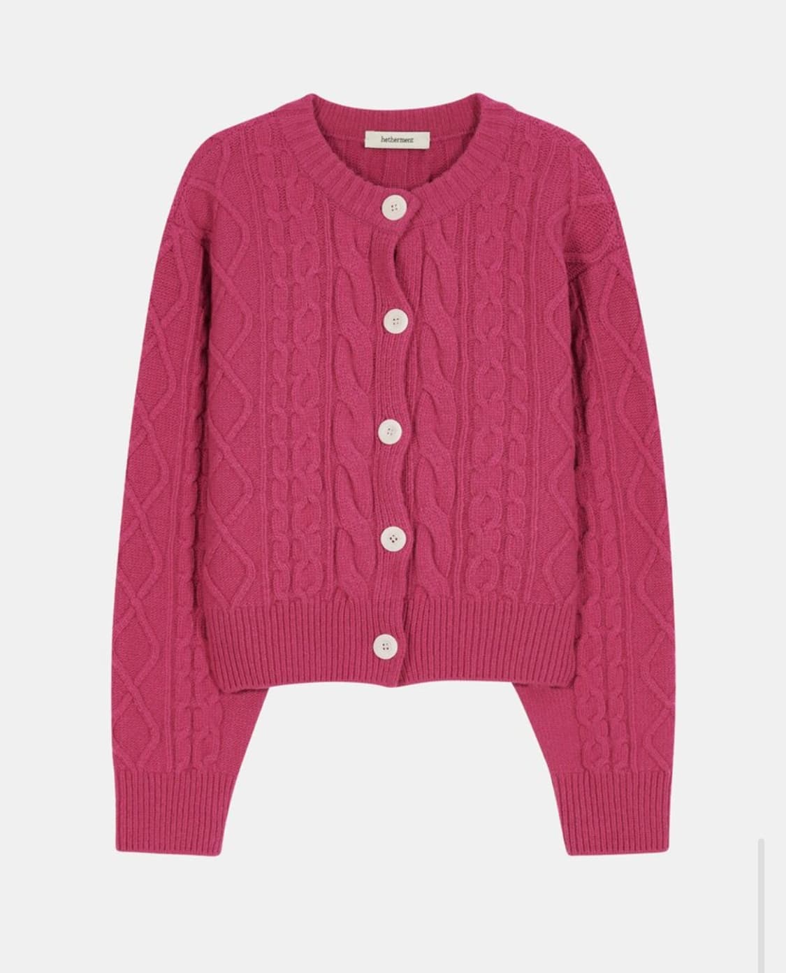 헤더먼트 그레니 가디건 핑크 상품이미지3