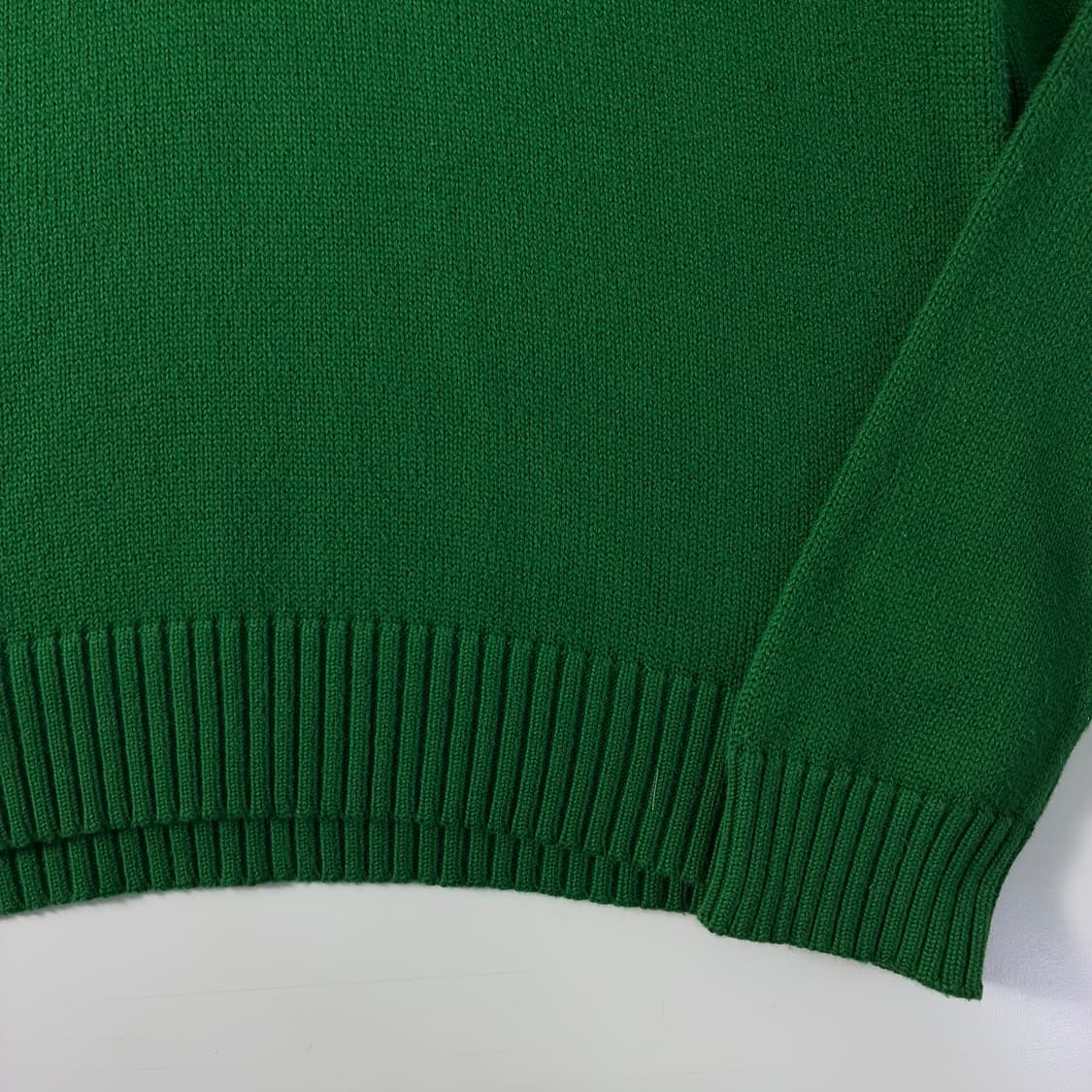 Polo  폴로 랄프로렌 자수 코튼 반집업 그린 니트 상품이미지4