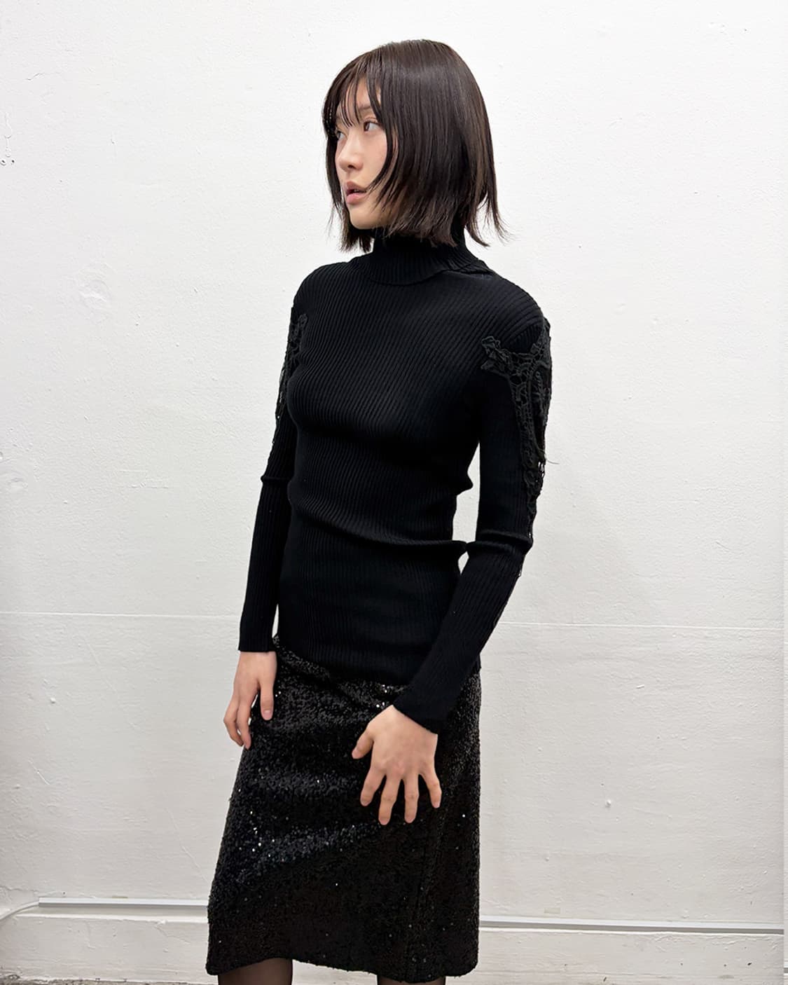 빈티지 아플리케 니트 상품이미지3