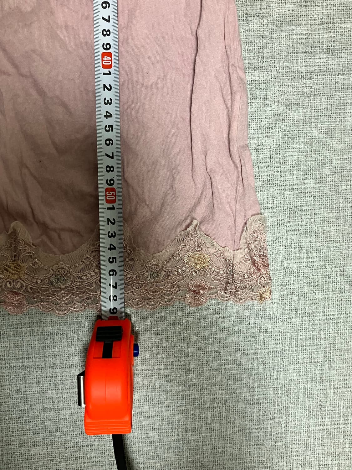 일본빈티지 하구미모리걸 달천깔페어리 대대장 플라워 슬리브리스나시탑 상품이미지3