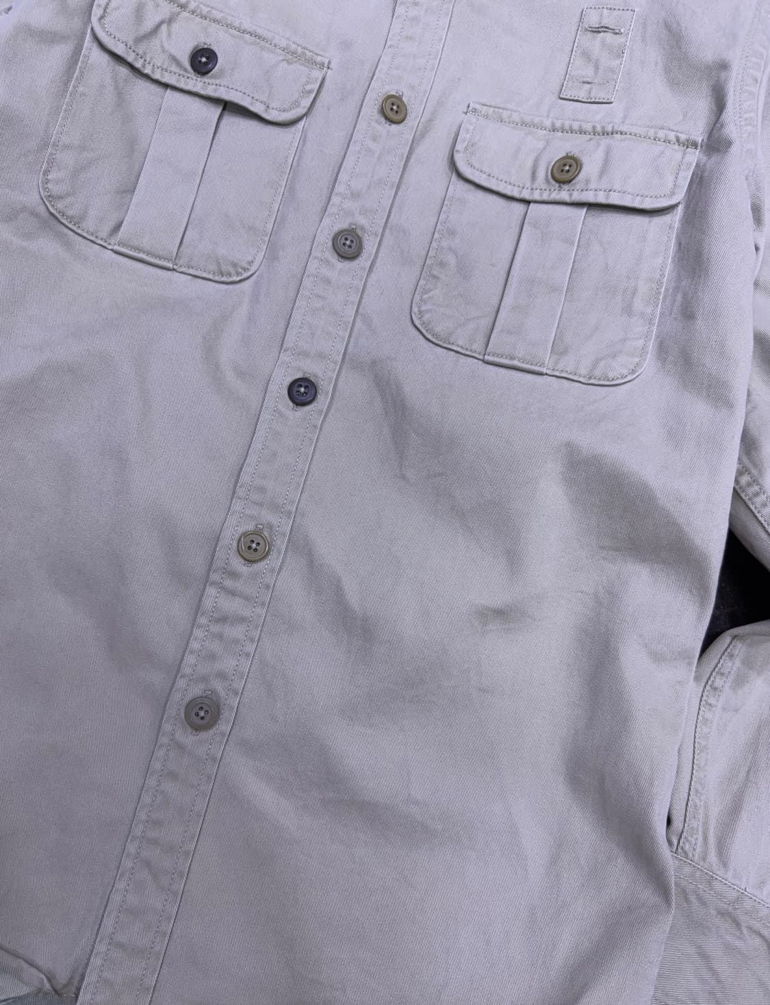 GAP 갭 투포켓 워크셔츠 자켓 셔켓 헤비코튼 베이지 S 상품이미지6