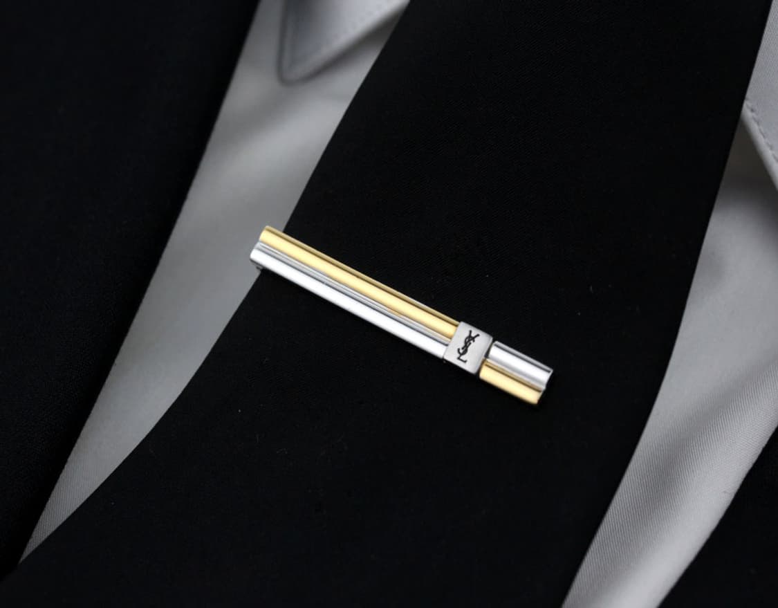 입생로랑 A등급 5cm 남자 명품 넥타이핀 빈티지 상품이미지6