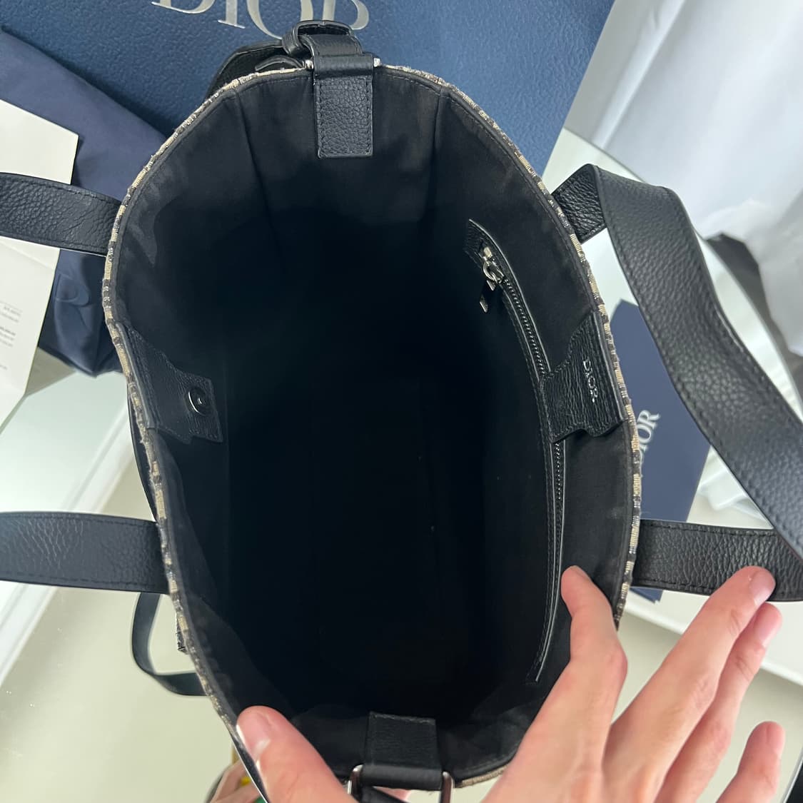 디올 오블리크 새들 토트백 상품이미지3