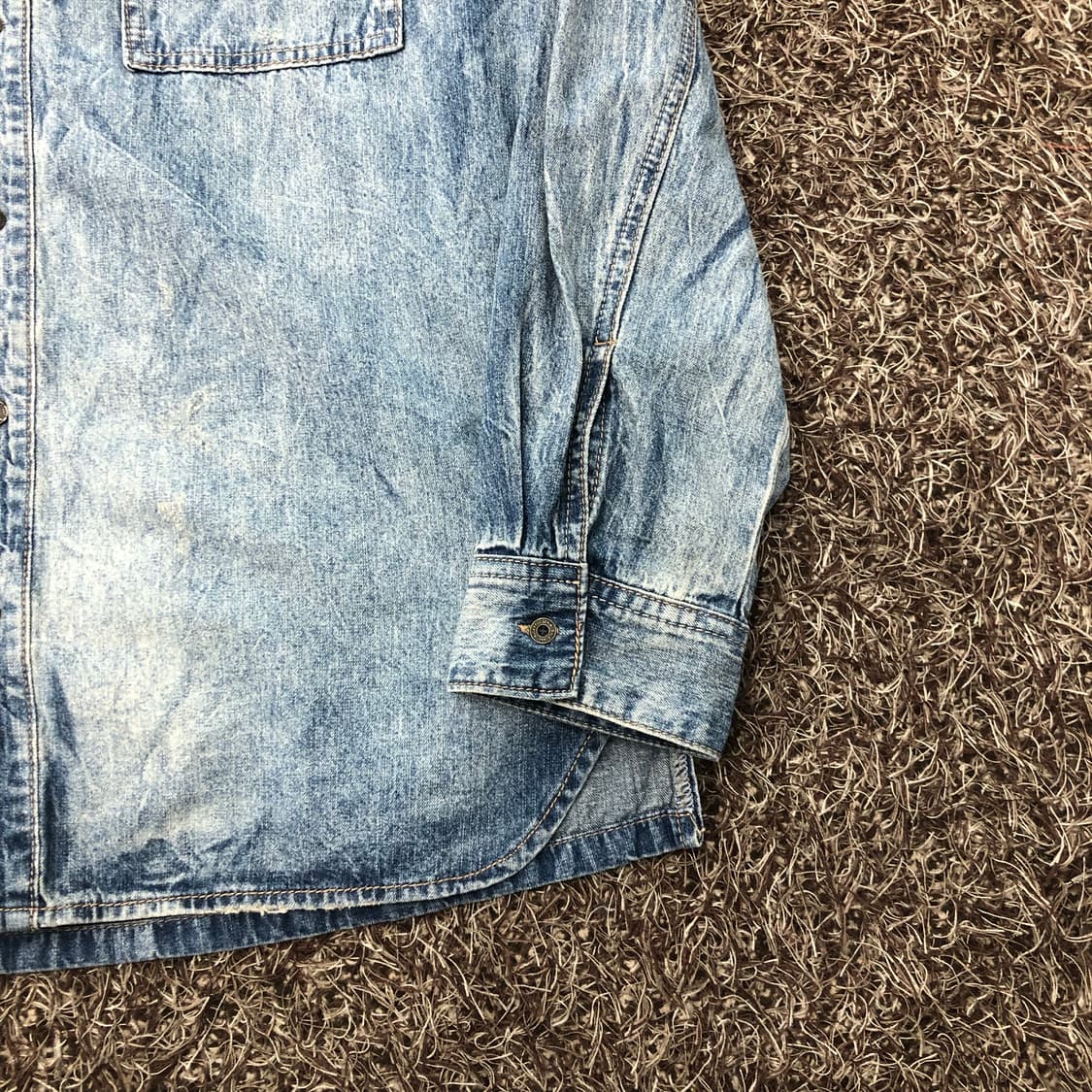 버커루 워싱 데님 셔츠 상품이미지3