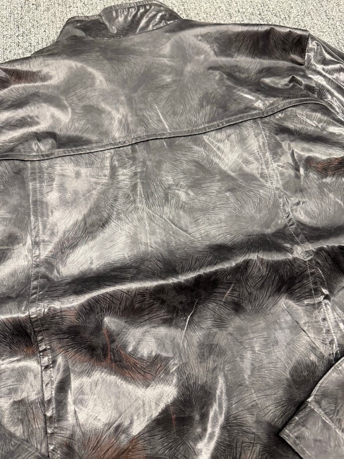 L)Selene 빈티지 패턴 인조가죽 집업 자켓 상품이미지6