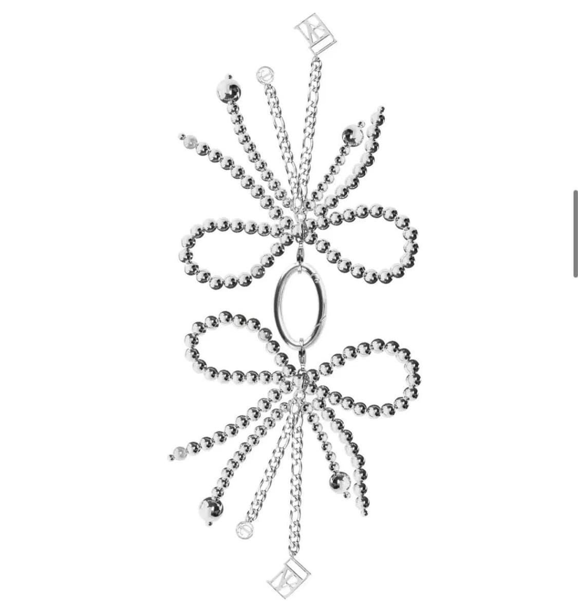 트리밍버드 실버 리본 슈즈 링 키링 (2ea 1set) 상품이미지4