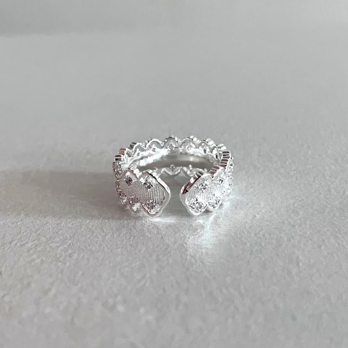 큐빅 레이스 반지 상품이미지4