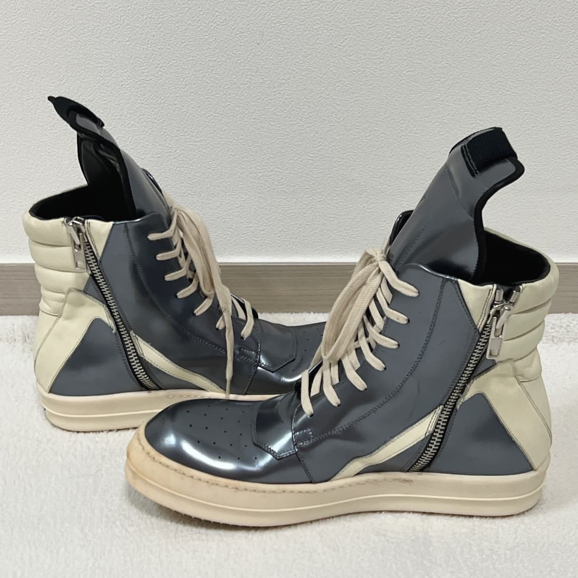 릭오웬스 15SS 지오바스켓 더티 실버 밀크 LZP 상품이미지6