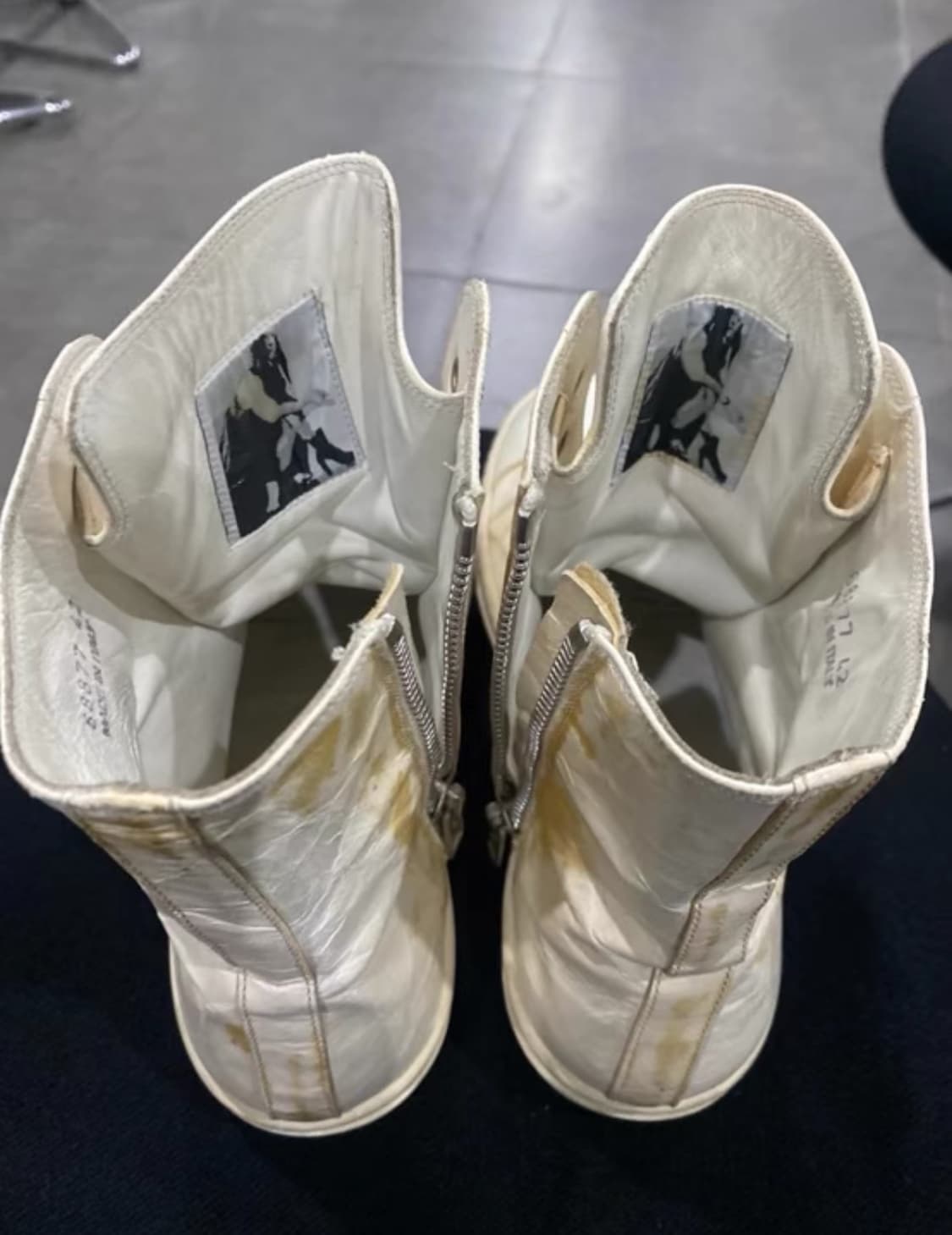 릭오웬스 라몬즈 퓨어 화이트 42 상품이미지3