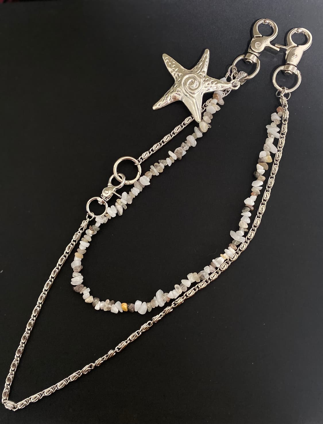 롱&숏 칩스톤 레이어드 체인 상품이미지5