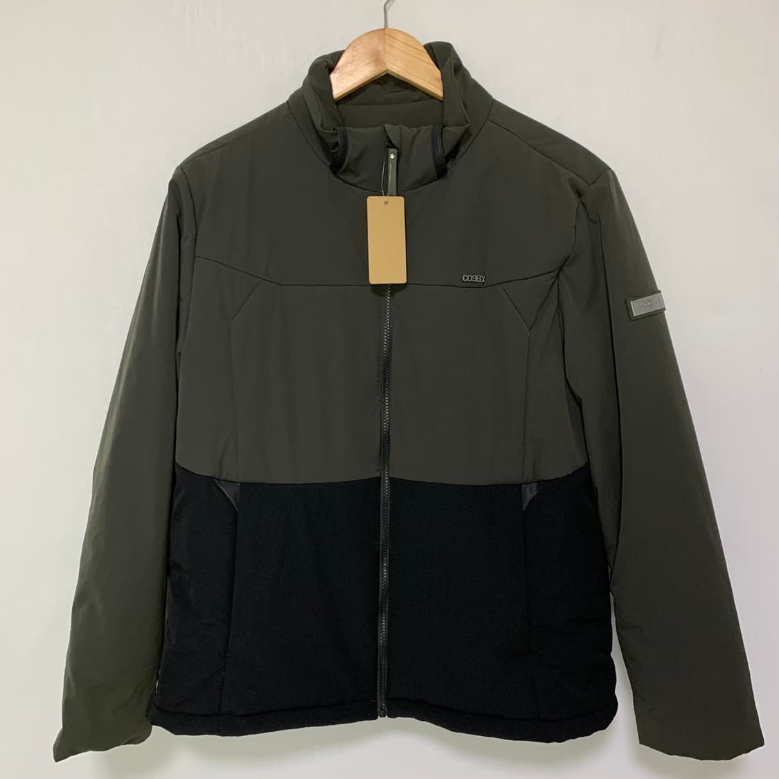 코스비 cosby 빈티지 배색 패딩 점퍼 카키 XL 남녀공용 상품이미지2