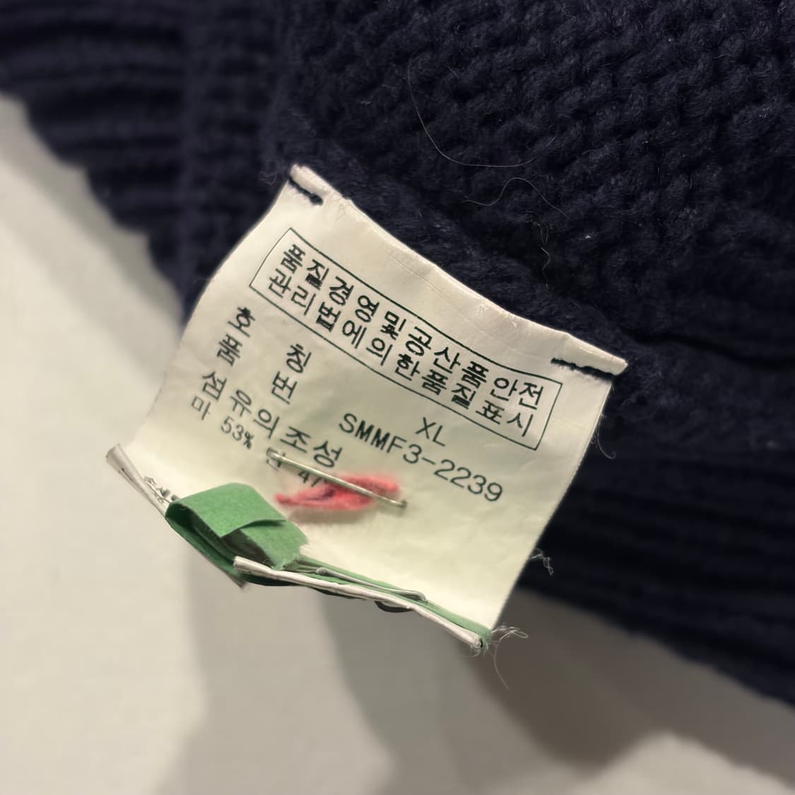 [XL] 폴로 랄프로렌 네이비 니트 P 로고 스웨터 B520 상품이미지6