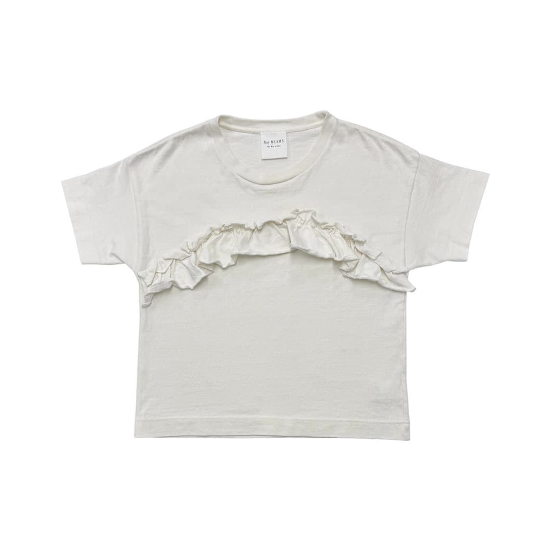 Ray Beams ruffle top in white 상품이미지1