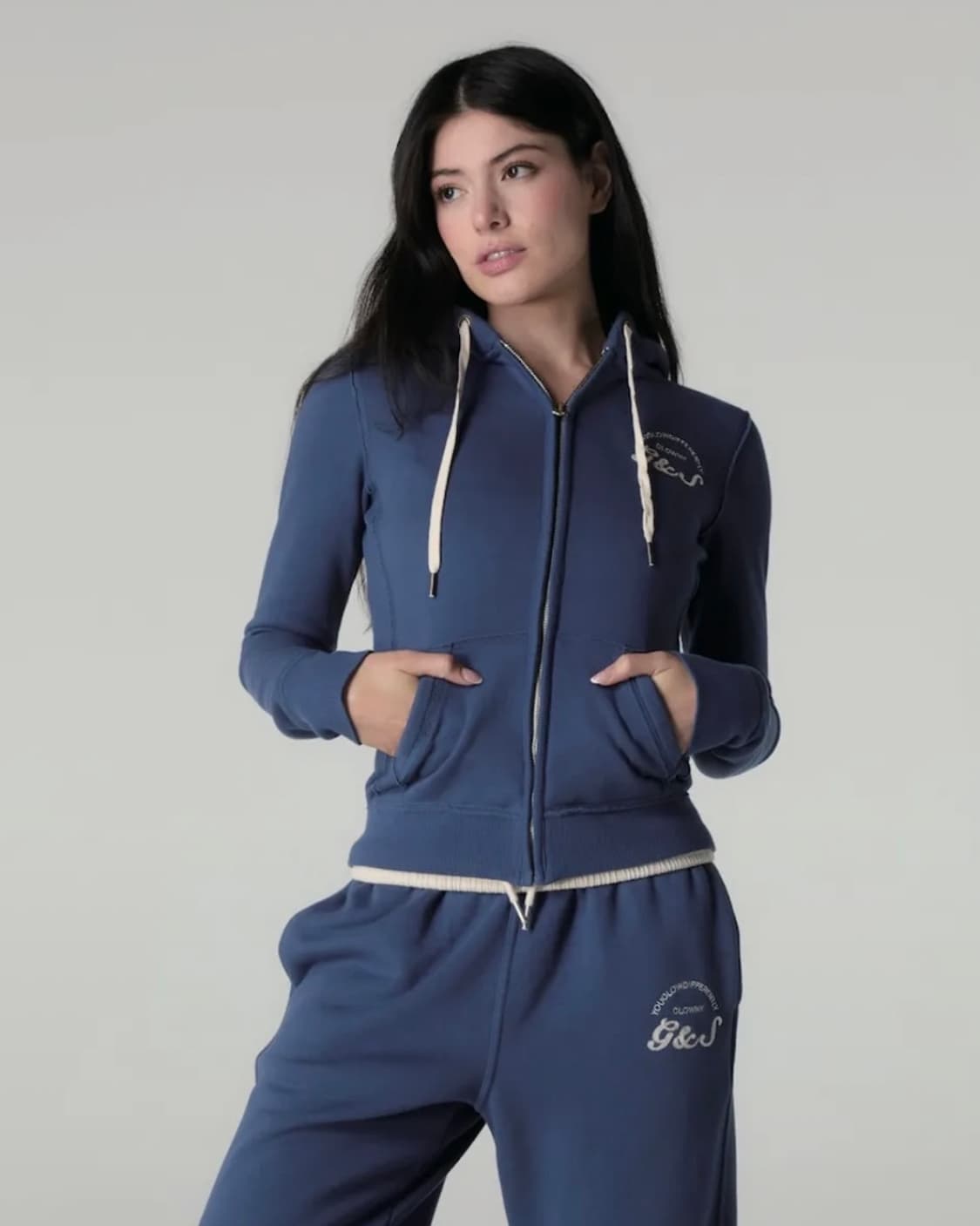 글로니 볼드 크롭 y2k 후드집업 상품이미지1