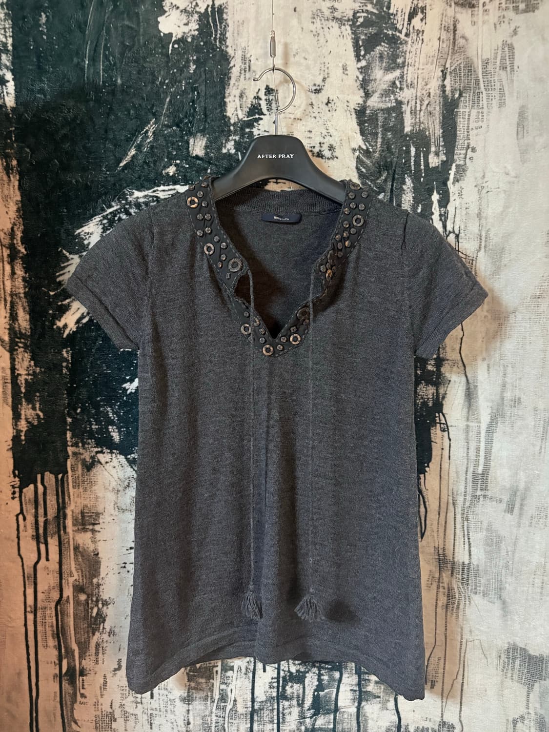 BRODIAEA Ethnic v-neck knit  상품이미지1