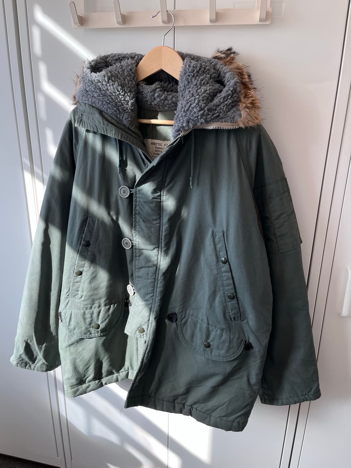 NB3 밀리터리 카키 야상 누빔 패딩 점퍼 상품이미지4