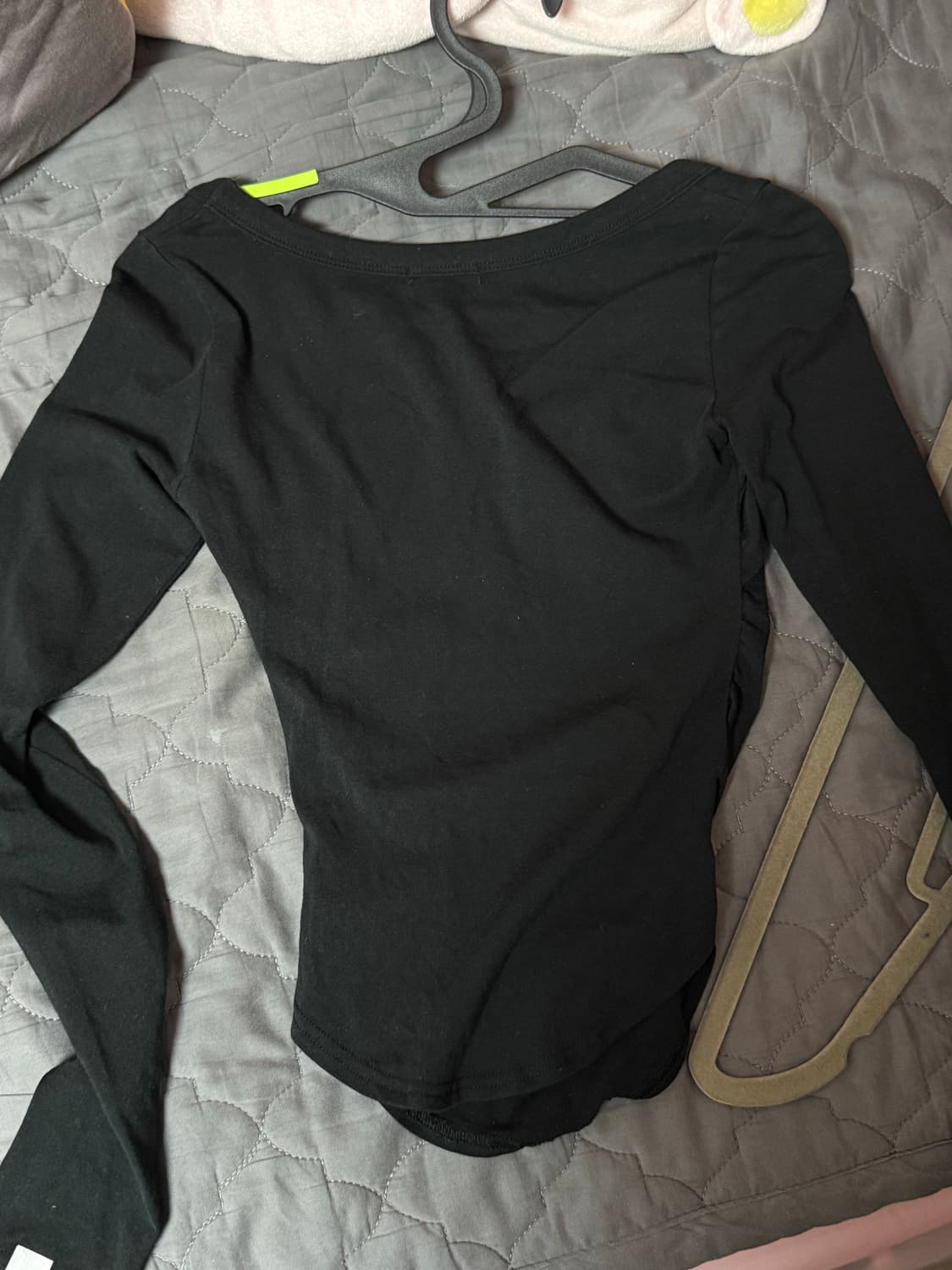 플리즈노팔로우 뉴 모모탑 블랙 상품이미지4