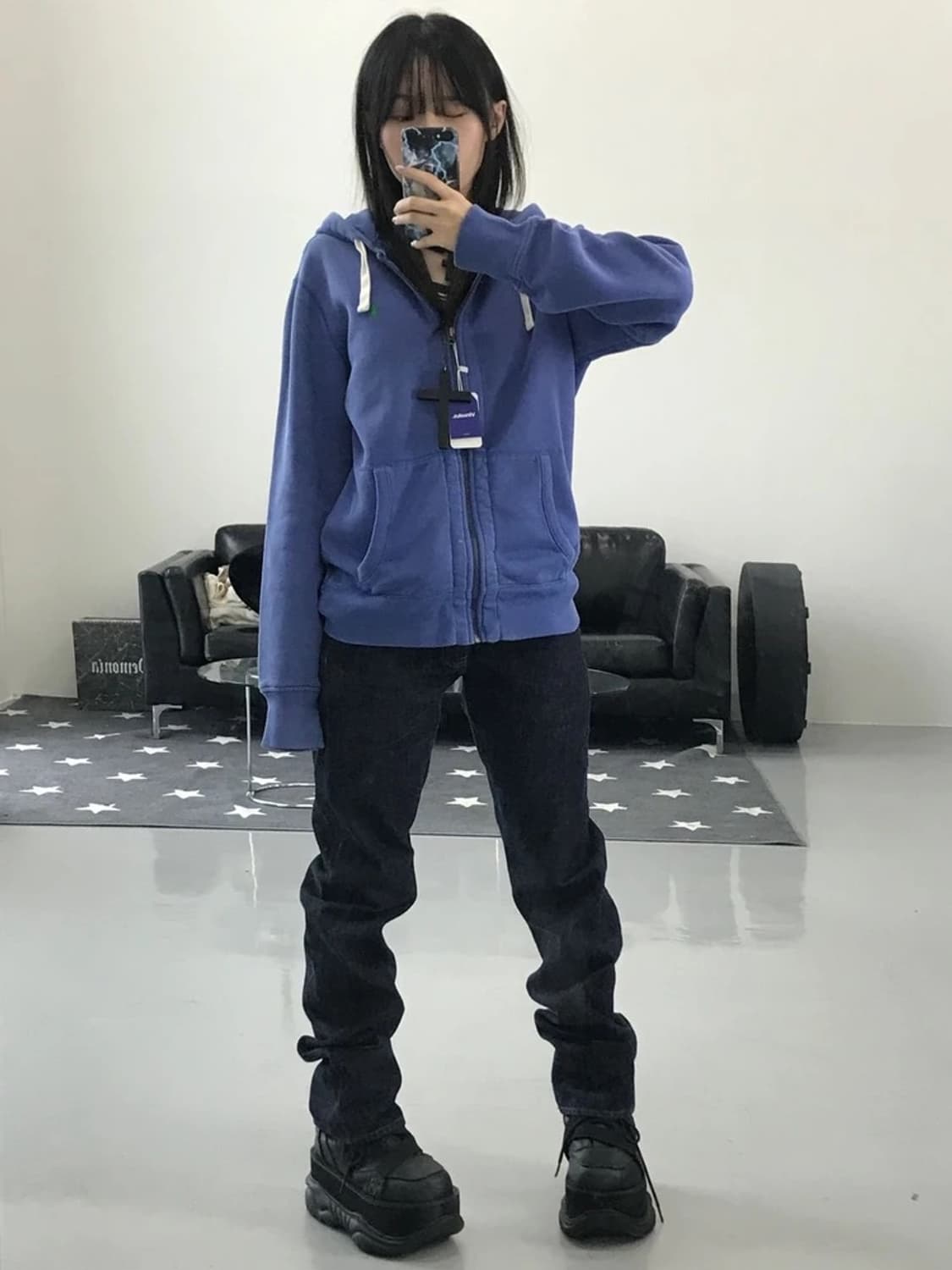 폴로랄프로렌 블루 후드집업 상품이미지2