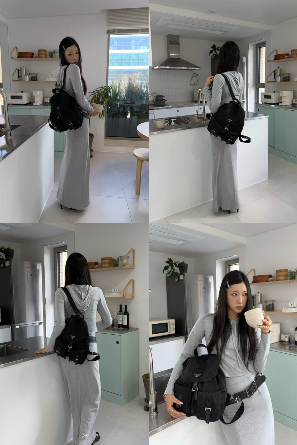 프라다 리나일론 백팩 미디움 상품이미지2