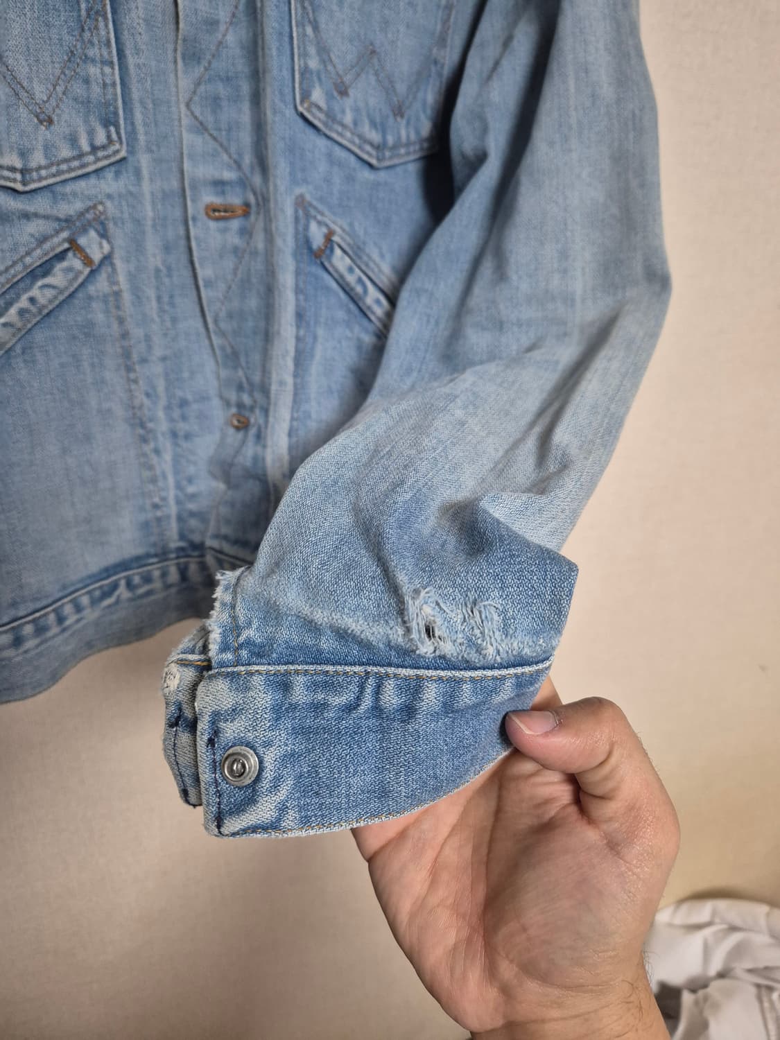 60-70s made in USA 랭글러 124mj 셀비지 데님자켓 상품이미지5