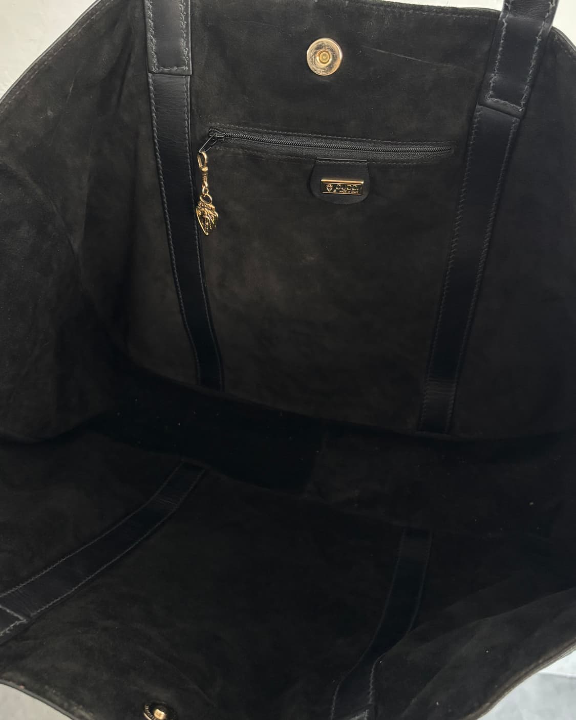 Gucci 구찌 블랙 레더 토트백 상품이미지8