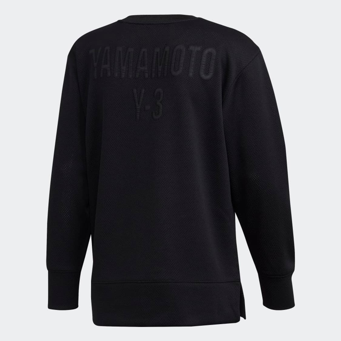 Y-3 요지 야마모토 아디다스 로고 오버핏 스웨트셔츠 맨투맨 블랙 상품이미지1
